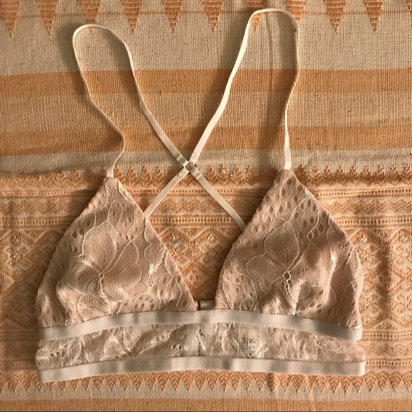 NYTT White Lace Cross-back Bralette! - Picture 2 of 5
